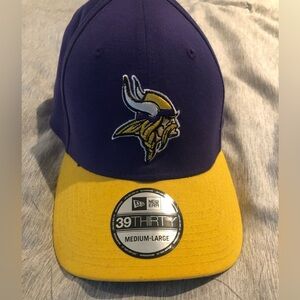 Minnesota Vikings new era 39thirty flex fit hat sz medium/large new
